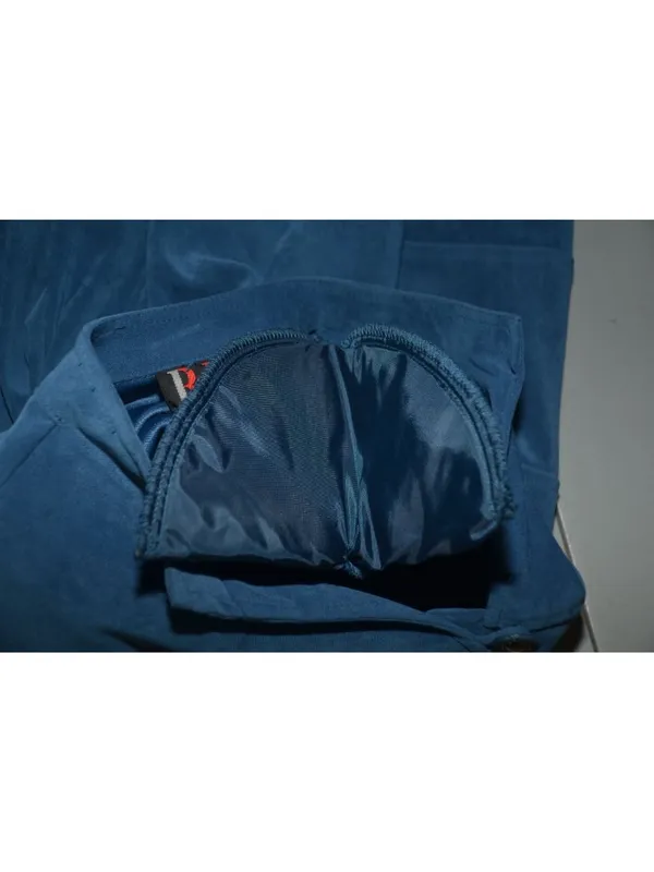 R&K Originals Womens Size 8 Blue Faux Suede Peplum Jacket Blazer Y2K Structured - Image 7
