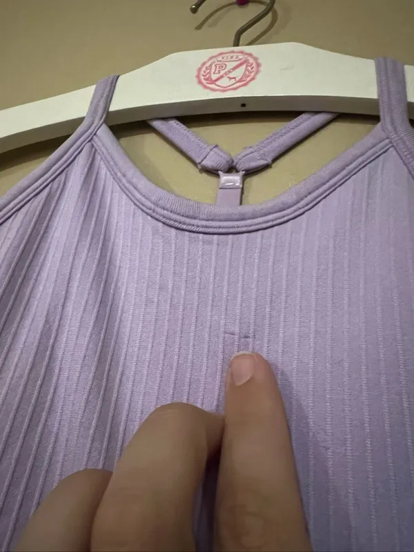 90 Degrees Purple Rib Seamless Tank Top Woman’s Size Medium New With Flaws - Image 5