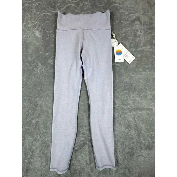 Vuori Clean Elevation Legging Rain Heather Gray Womens Small Wide Waistband New - Image 3