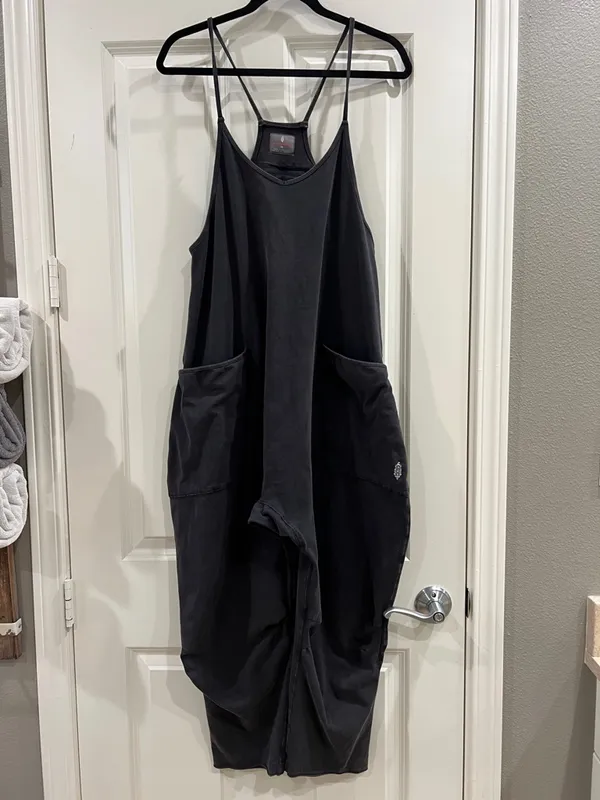 Free People Movement Hotshot Onesie – Washed Black – Size XS - Image 2