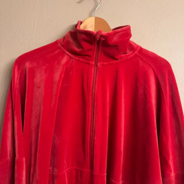 ANTHRO‎ | SATURDAY SUNDAY Velvet Zip-Up Tunic - Image 4