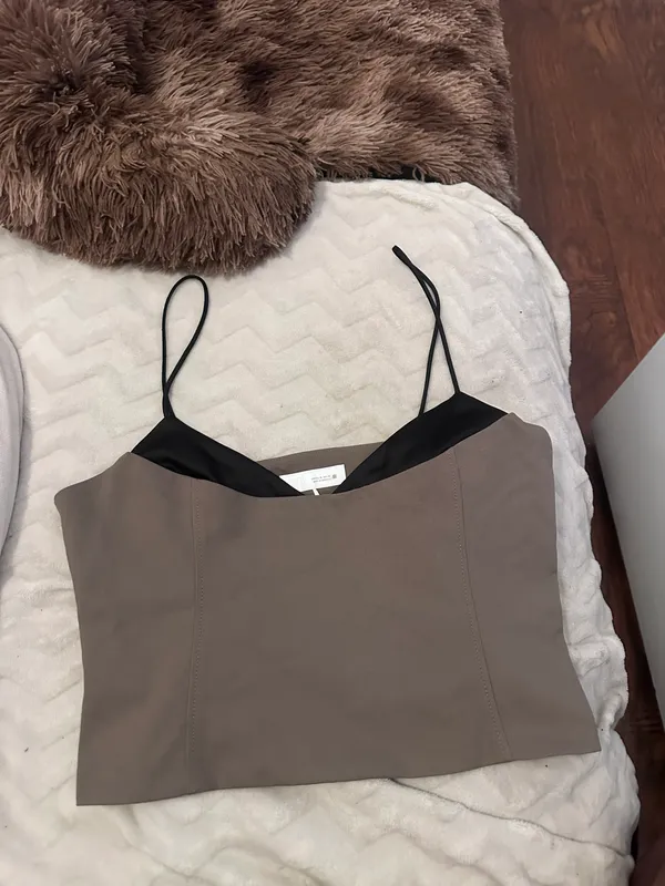 ZARA Two toned layered going out top - Image 2