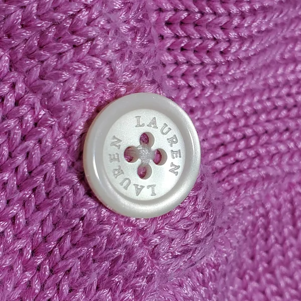 Lauren Ralph Lauren Light‎ Pink Cable Knit Pullover Sweater. Size: XL - Image 4