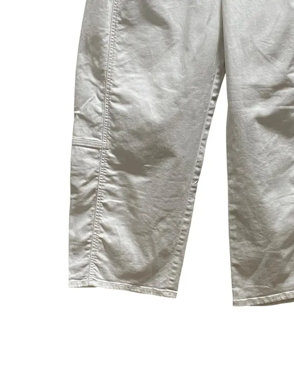 Pilcro Heritage Curve Mid-Rise Barrel Leg Jeans White Size 32T Anthropologie - Image 6