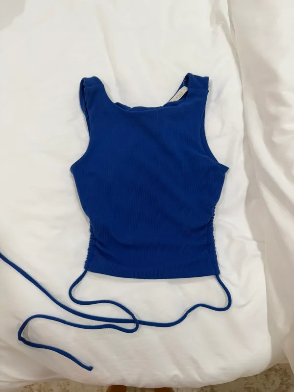 Royal Blue Crop Top - Image 4