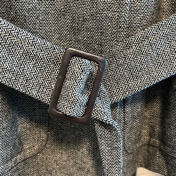 LOFT Tweed Button Placket Tie Waist Blazer, 6 - Image 8