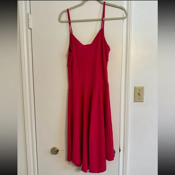 NWT See You Monday Hot Pink Cowl Neck Spaghetti Strap Dress Size XL - Image 3