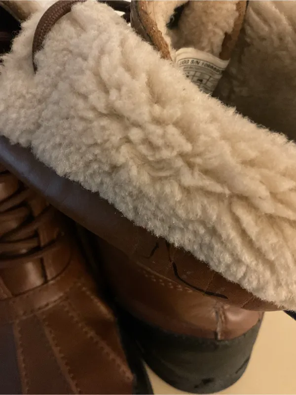 UGG Women's Brown Leather & Suede Butte Lace-Up Insulated Boots US 8 - Image 11