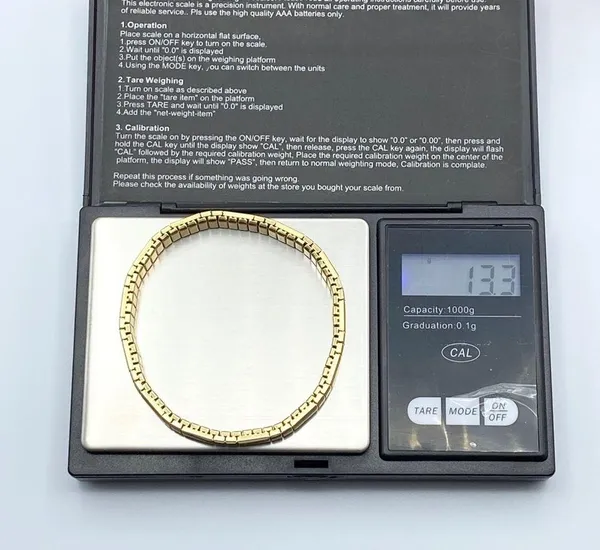🌈3/$10 Gold-tone Omega Chain Elastic Bracelet - Image 6