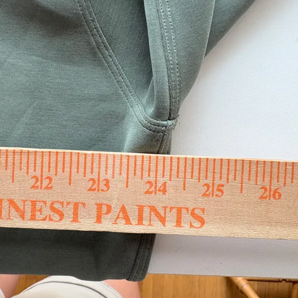 Lululemon Perfectly Oversized Crop Crewneck Women Size 10 Sage Green‎ Pullover - Image 7