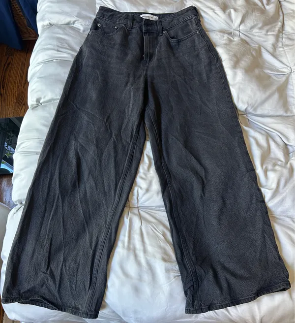 Abercrombie Curve Love Wide-Leg Jeans - Image 4