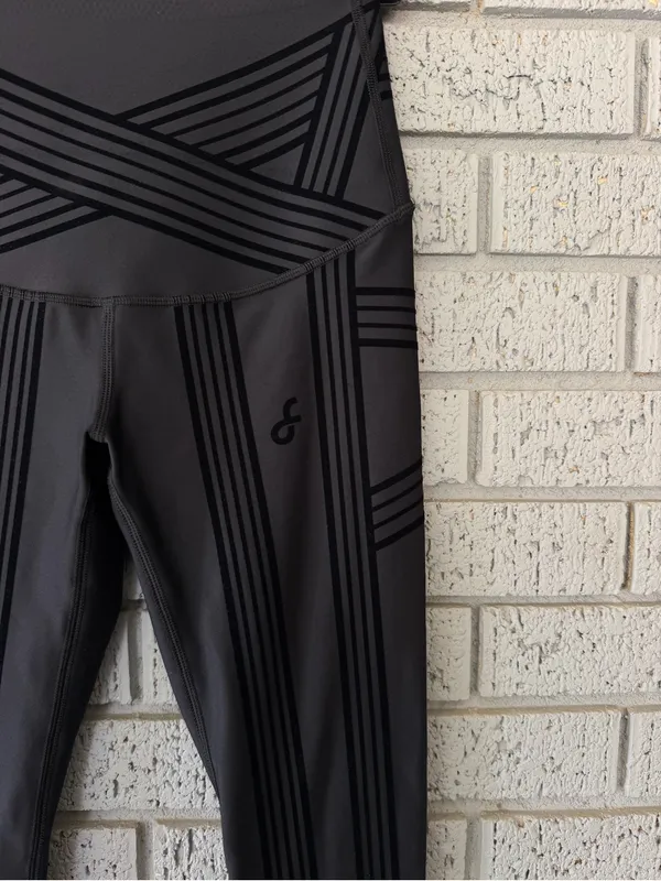 Fanka Body Sculpt Resistance Leggings Black High Rise Size Small - Image 6