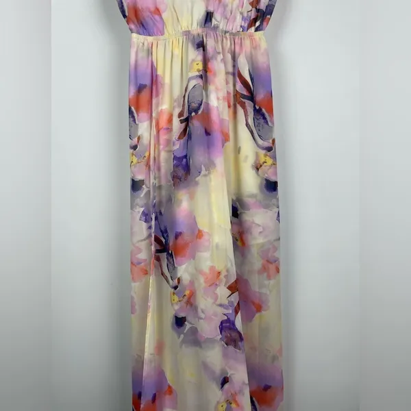 Show Me Your Mumu Watercolor Artsy Faux Wrap Sleeveless Kendall Maxi Dress‎ - Image 7