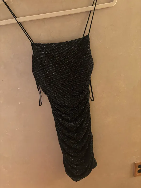 Black Sparkly Princess Polly Dress - Image 2