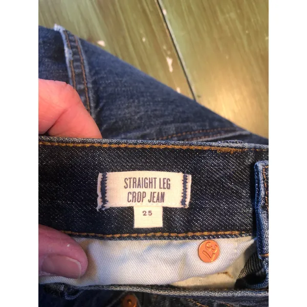 Madewell NWOT Women's Straight Leg Crop Jeans Size 25 - Image 6