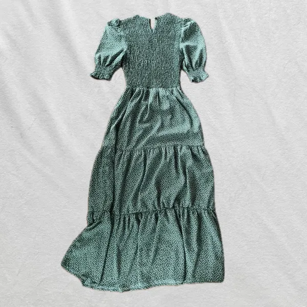 Elegant Green Maxi Dress - Image 2