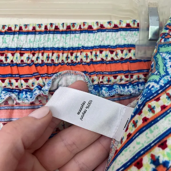 Maurices Elastic Waist Printed Pull On Soft Shorts Geometric Boho ~ Size M - Image 5