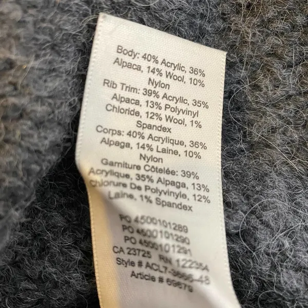 Aritzia Wilfred Free Cropped Sweater Alpaca Wool Blend Crewneck Pullover Small - Image 7