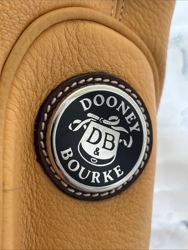 Dooney & Bourke All Weather Leather 2 (AWL 2) mustard yellow Satchel /Crossbody - Image 4