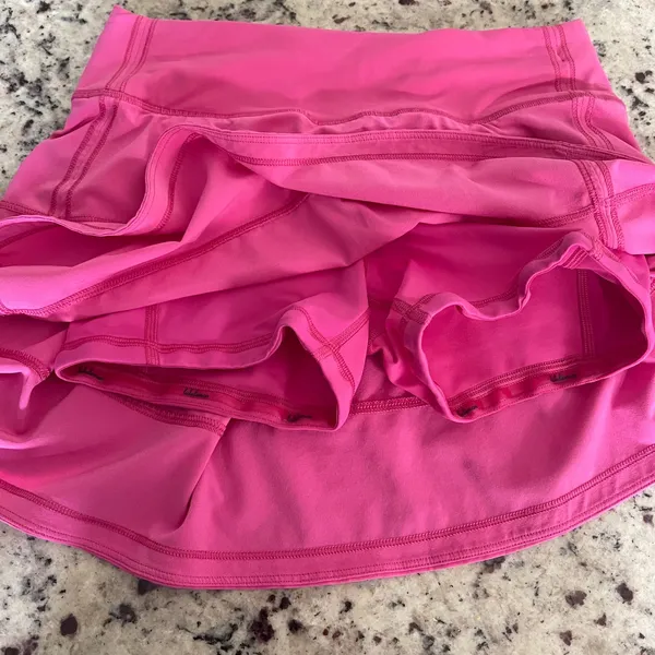 Lululemon‎ Pace Rival Skirt Women 2 Pink Tenniscore Tiered Pleated Skort LW8AADT - Image 5