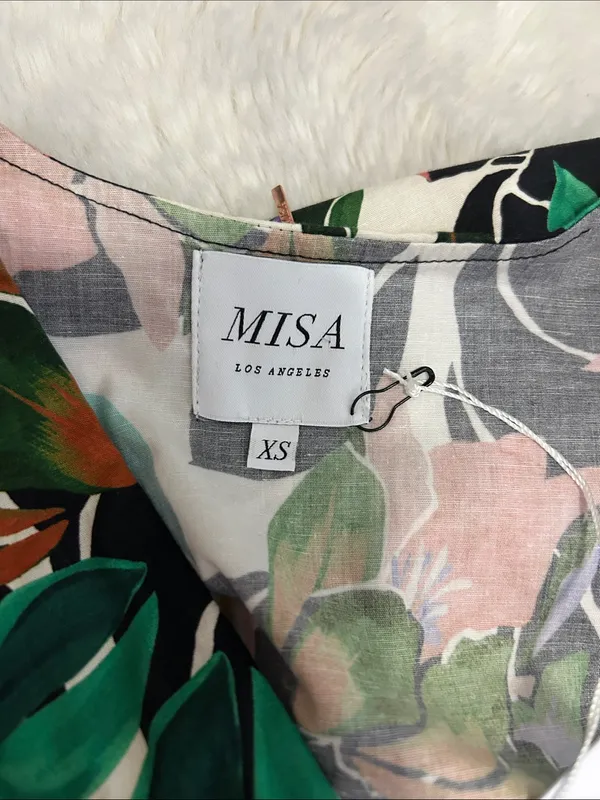 Misa Los Angeles The Della Dress In White Multi - Image 10