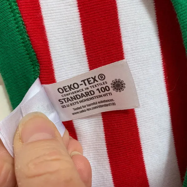 Hanna Andersson XL Red White Green Striped Long Sleeve Holiday Pajama Top‎ ONLY - Image 5