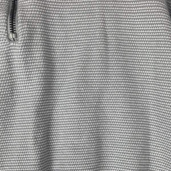 Varley x Barry's size xs gray knit pull over 1/4 zip Sweater waffle relaxed - Image 7