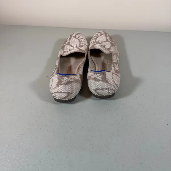 Rothy’s The Loafer Slip On Flats Womens 7 Retired Petal Grey Floral Woven Knit - Image 5