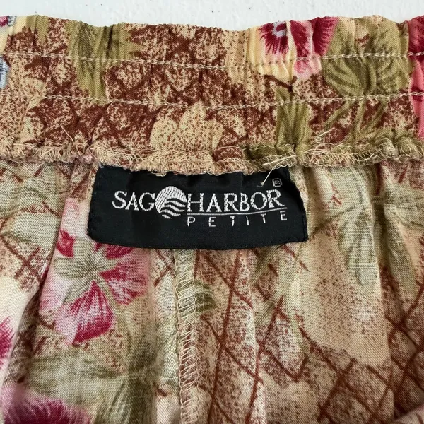 Vintage Sag Harbor pull on button down relaxed midi cottagecore 90s skirt petite - Image 4