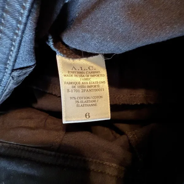 A.L.C. Kingsley Lace-Up Pants Size 6 Black ASO Kim K. Cropped High Rise Grunge‎ - Image 11