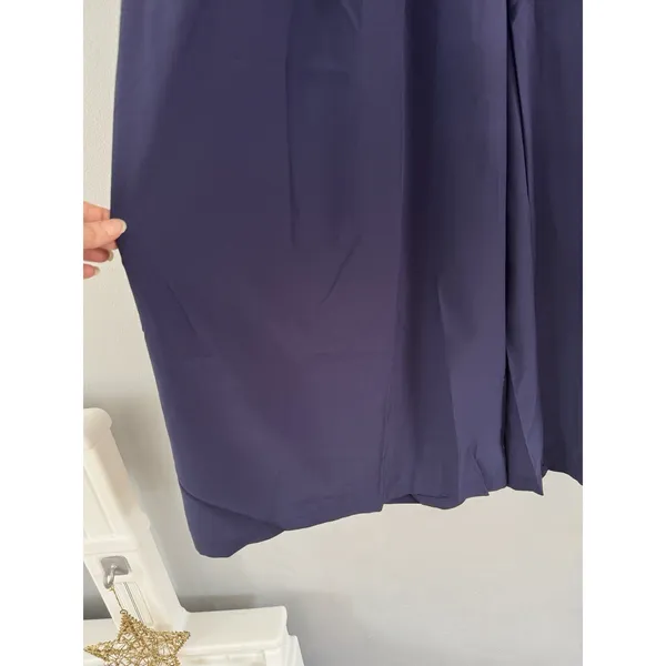 NWT Halara Navy Blue Breezeful High Waisted Side Pocket Shirred Wide Leg Pant XS - Image 5