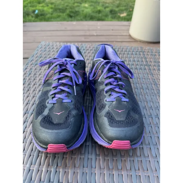Hoka One One Stinson ATR 5 Women Running Shoes Mesh Black Purple Pink 1099730 - Image 2