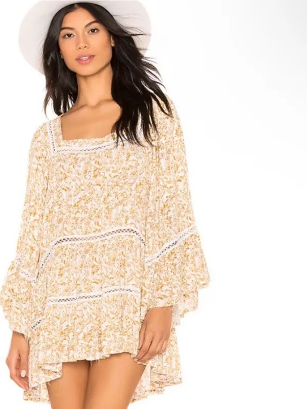NWT Free People Talk About It Tunic Ivory Combo Extra Small - Image 3