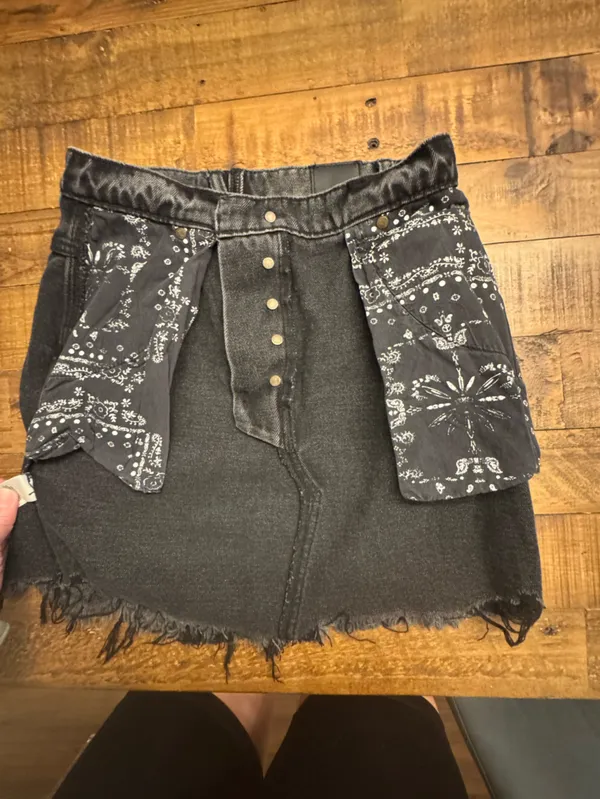 WE THE‎ FREE Black Maverick Denim Mini Skirt - Image 6
