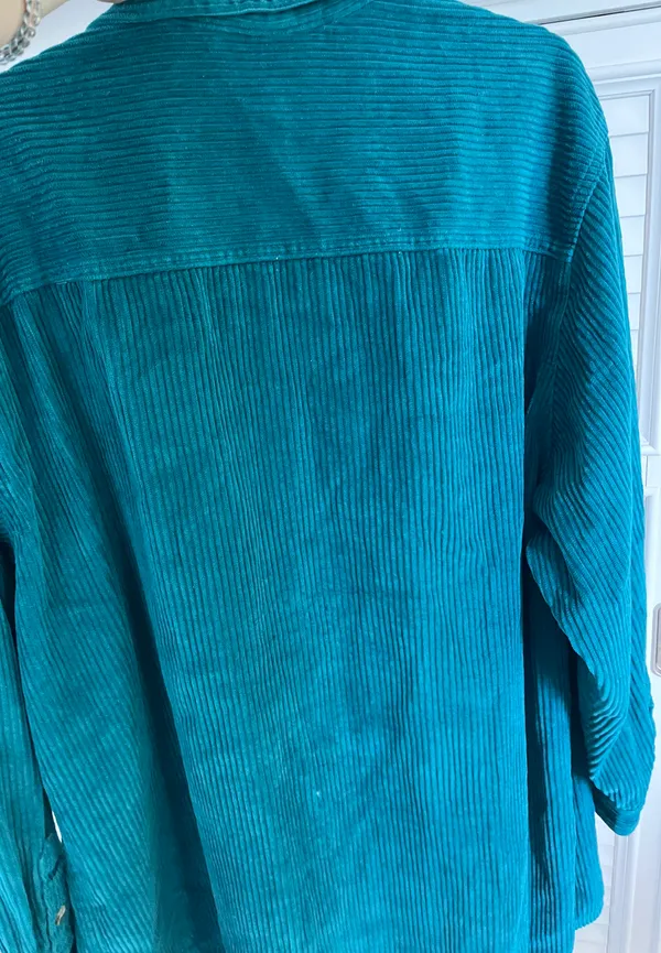 Forenza Vintage Corduroy Teal Jacket - Image 4