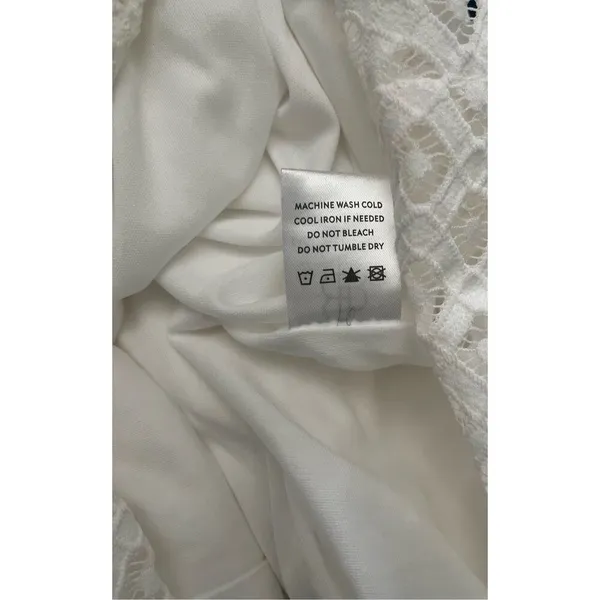Baltic Born White Aria Lace Column Dress Size Small‎ - Image 5