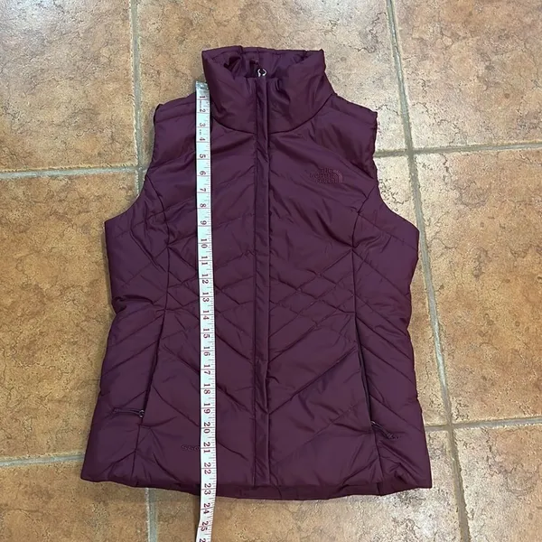 The North Face Down‎ Alpz Vest 550 Fill Medium Maroon size XS - Image 14