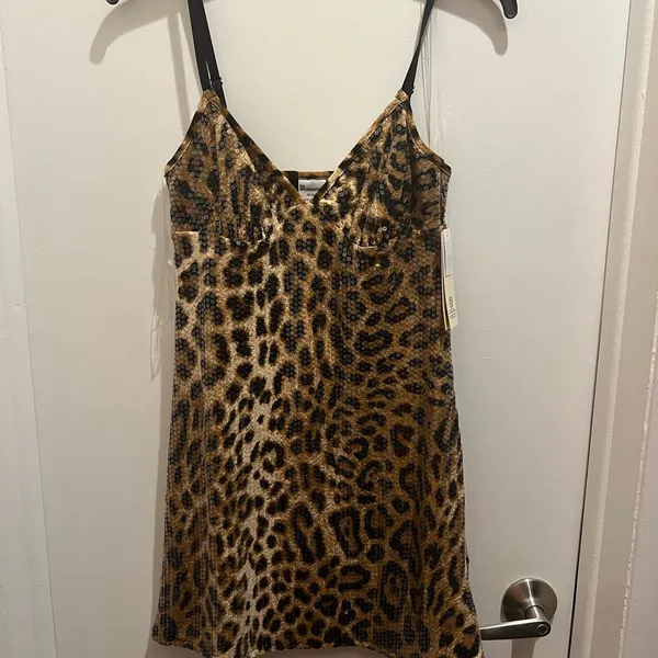 No Boundaries - Leopard Print Mini Dress - Image 2