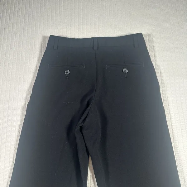 Calvin Klein Women's Size 8 Regular Black Wide-Leg Trousers Dress Pants - Image 12