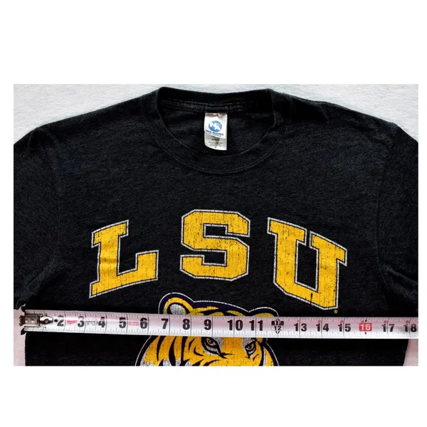 New Agenda LSU Tigers T-Shirt Womens Small Gray Heathered Graphic Tee NCAA S - Image 4