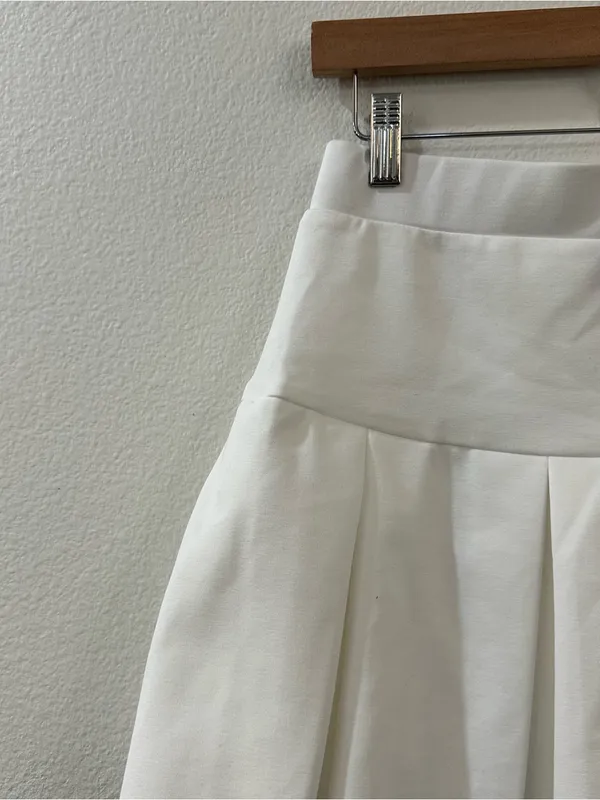 Princess Polly / Lioness Rescue‎ Me Pleat Mini Skirt White Size M - Image 4