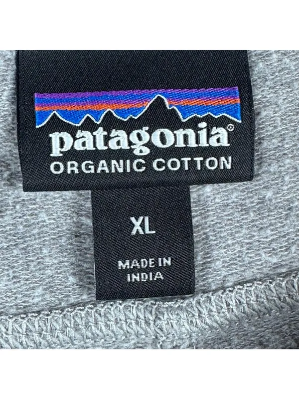 Patagonia Organic Cotton Gray Jogger Sweatpants XL Made In India - Image 2