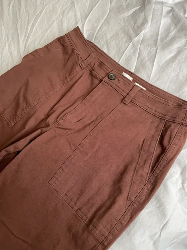 Straight Leg Brown Pants - Image 3