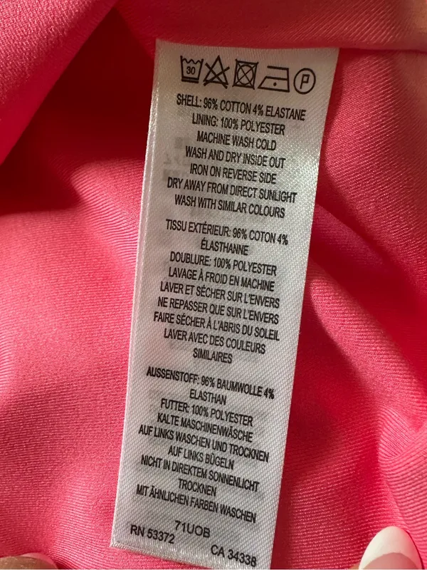 French Connection One-Shoulder Camellia Rose Pink Bow Dress 4 - Image 8