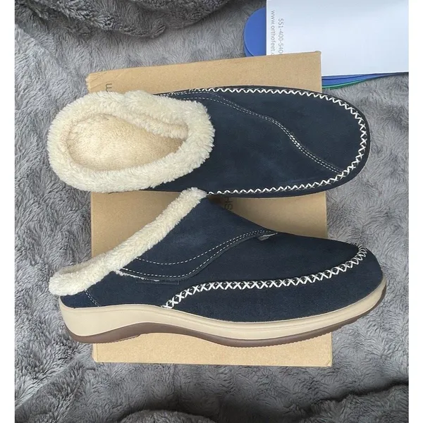 Orthofeet Women's Shoe 8.5 W Orthotic Insole & Arch Support Charlotte Clog S740 - Image 4
