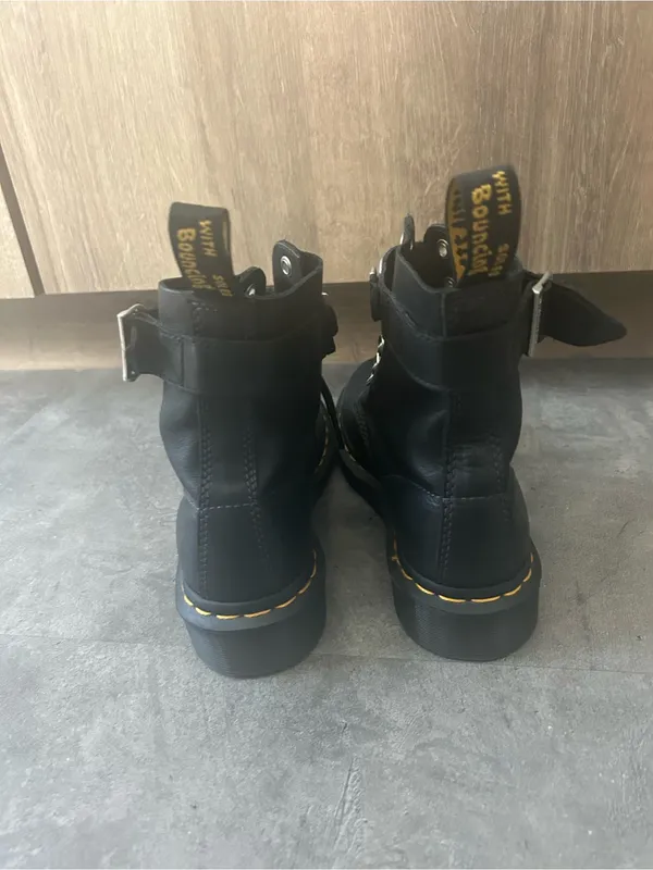 Dr. Martens 1460 Pascal Chain Leather Lace Up Boots Moto Goth Grunge Size 5 - Image 6