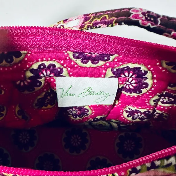 Vera Bradley Multicolor Pink Floral Little Hipster Bag Crossbody Purse VGC - Image 2