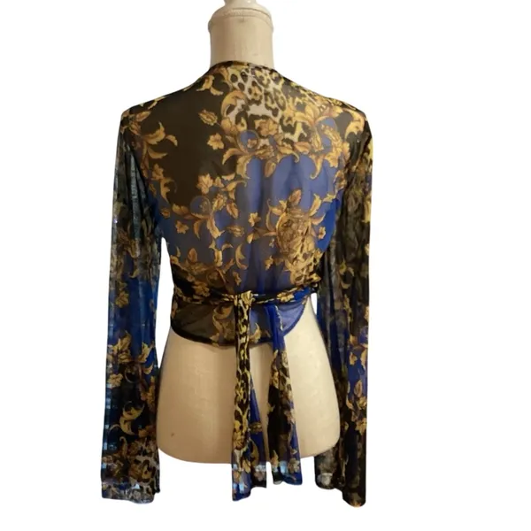 Jasmine Mesh Wrap Top - Image 5