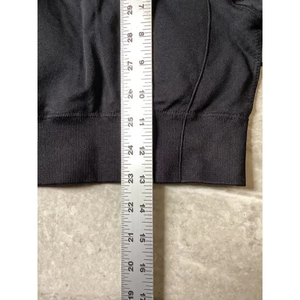 Halara NWOT Womens Black Seamless Long Sleeve Ribbed Crop Top Activewear Size XS - Image 6