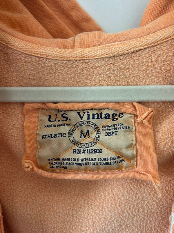 U.S. Vintage zip Up Orange Size M - Image 4